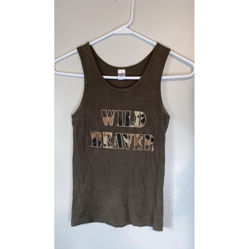 Wild‎ Beaver baby tank top
